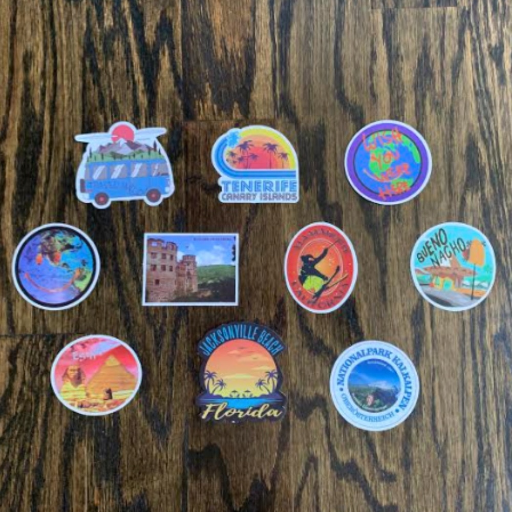 10 Travel Stickers